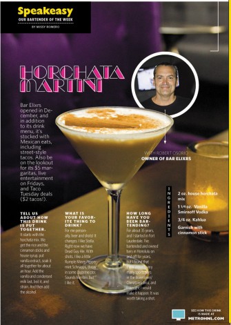Horchata Martini