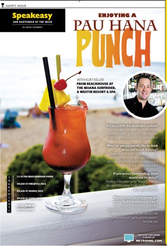 Enjoying A Pau Hana Punch